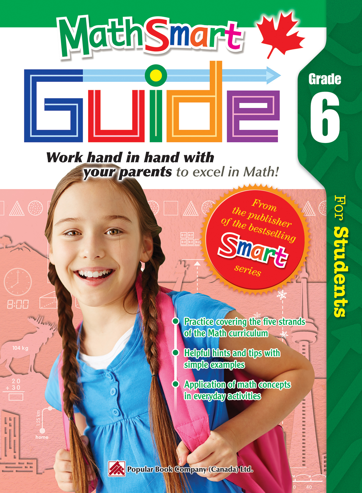 MathSmart Guide Grade 6 Student Workbook Book Popular Book Company