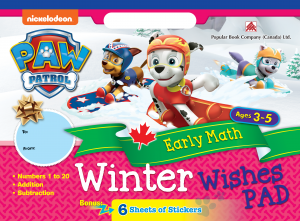 PAW Patrol Winter Wishes Pad - Early Math