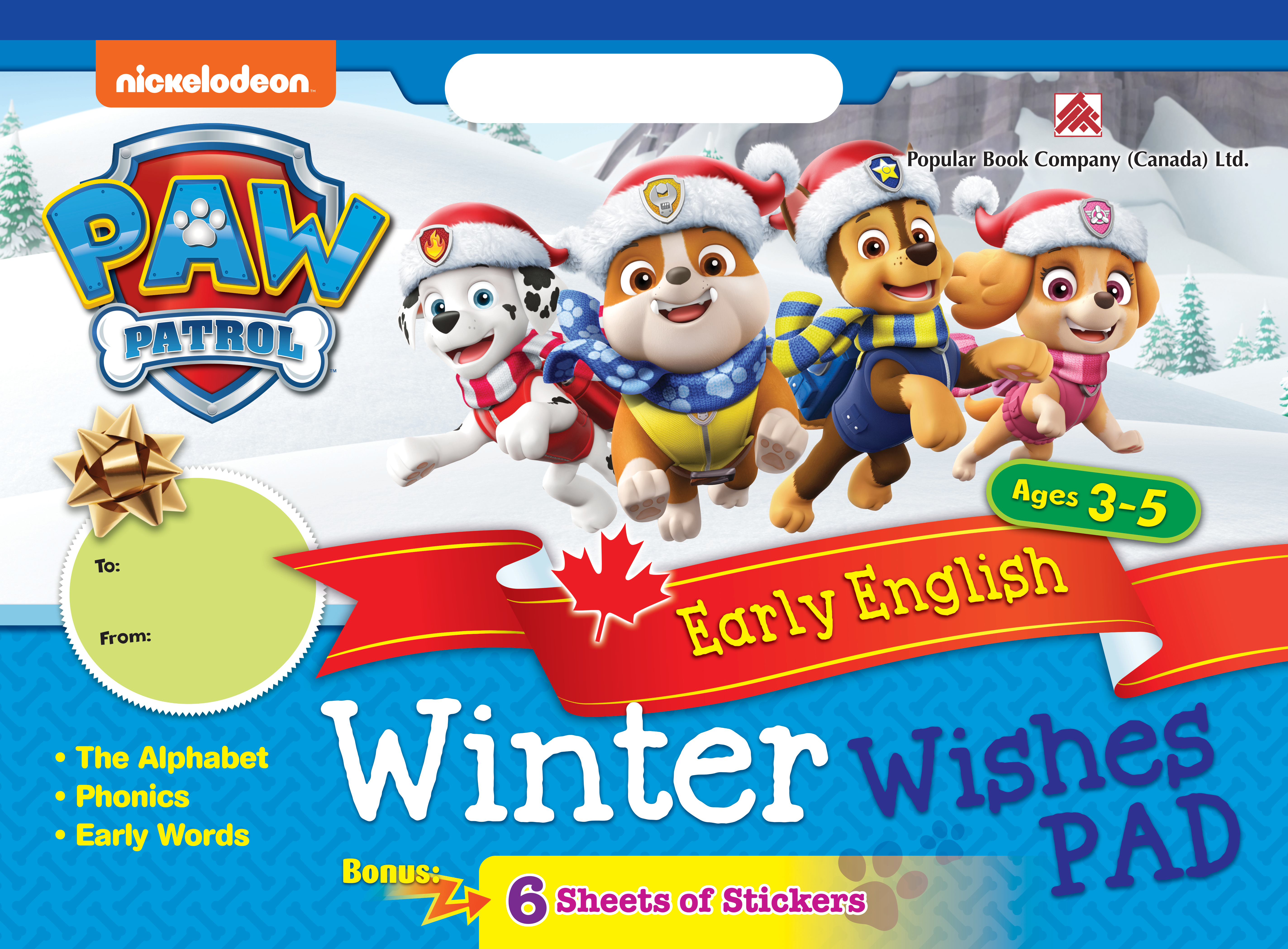 PAW Winter Wishes Pad - Early English - Discovery Learning With PAW Patrol, All, Grade, Subject, English