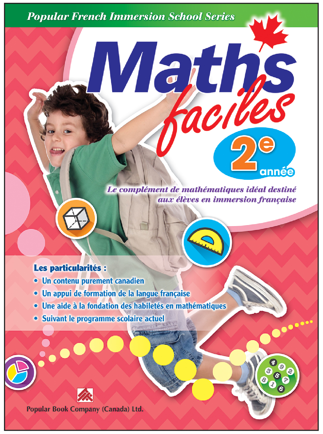 Canadian Curriculum French Immersion Workbook Maths faciles grade 2
